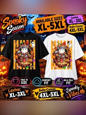 Spooky Season Unisex Halloween Superhero Tee - Black or White